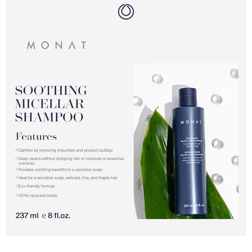 Monat Soothing Micellar Shampoo - Picture 2 of 11